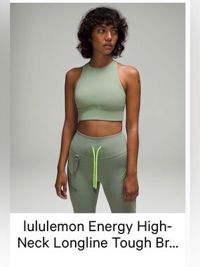 Lululemon high neck energy bra long line